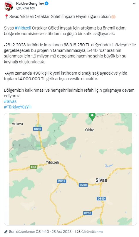 Müjdeyi Rukiye Toy Verdi! 490 Kişi İşe Alınacak!