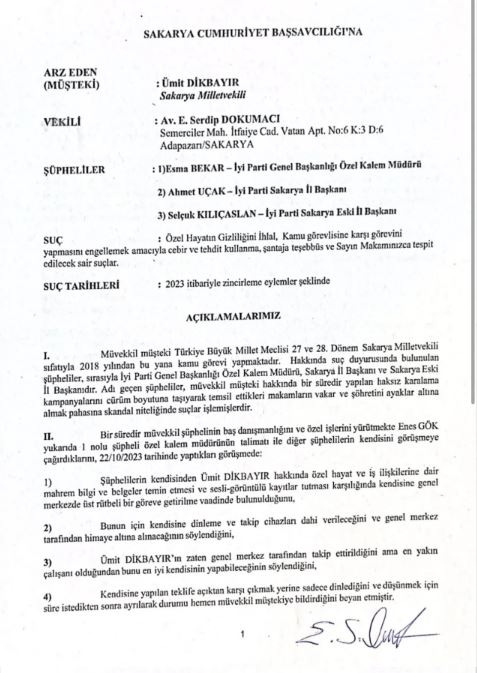 Ümit Dikbayır’dan şok iddialar! İYİ Parti’den ahlaksız teklif yapıldı!