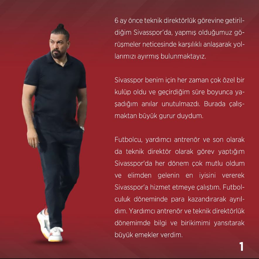 Sivasspor’dan Ayrılan Servet Çetin’den Flaş Açıklama!