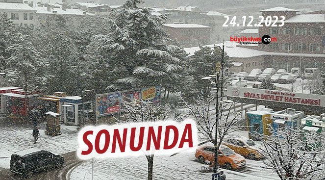 sivas kış yağdı
