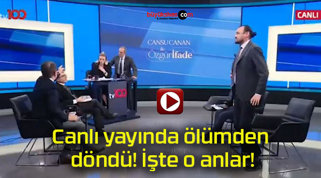 Canlı yayında ölümden döndü! İşte o anlar!