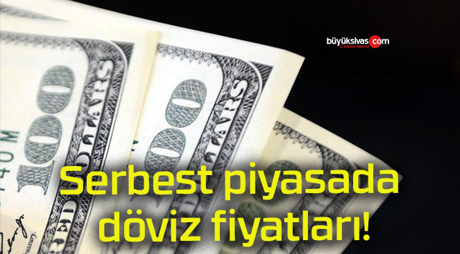 Serbest piyasada döviz fiyatları!