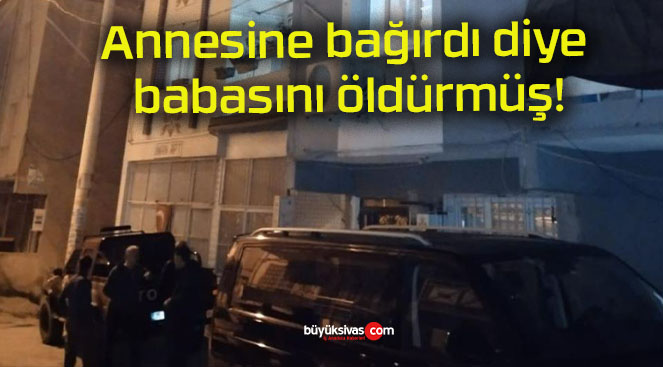 Annesine bağırdı diye babasını öldürmüş!