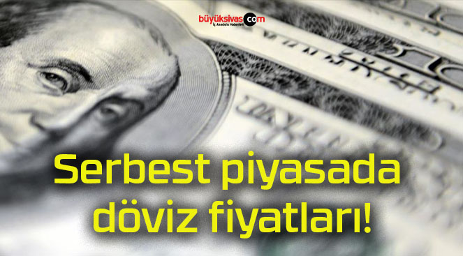 Serbest piyasada döviz fiyatları!