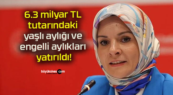 6.3 milyar TL tutarındaki yaşlı aylığı ve engelli aylıkları yatırıldı!