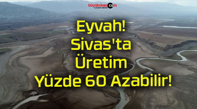 Eyvah! Sivas’ta Üretim Yüzde 60 Azabilir!