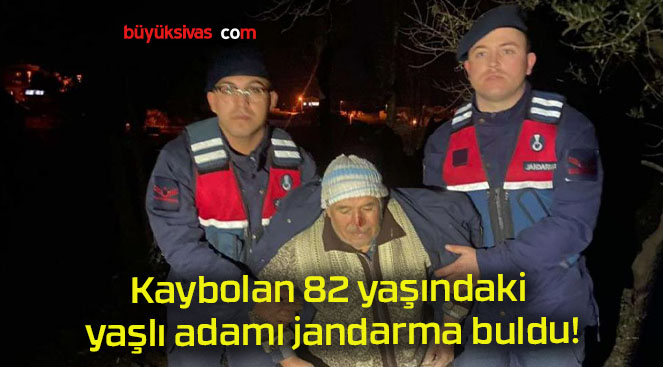 Kaybolan 82 yaşındaki yaşlı adamı jandarma buldu!