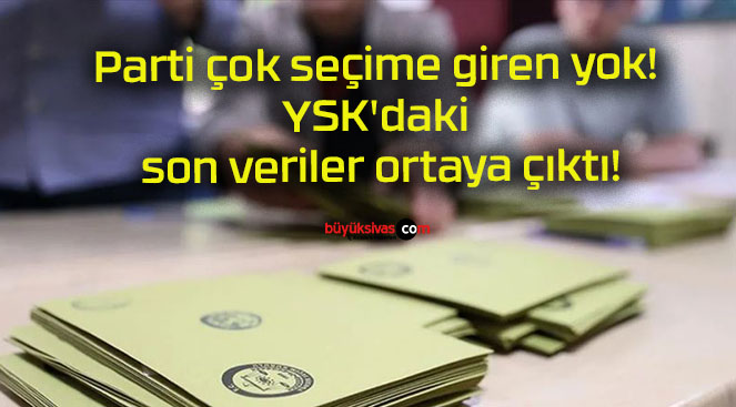 Parti çok seçime giren yok! YSK’daki son veriler ortaya çıktı!