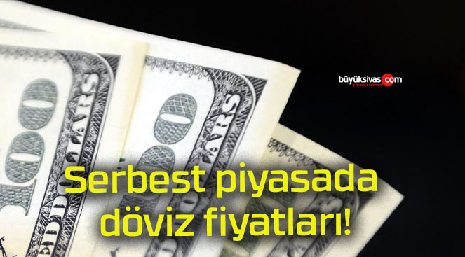 Serbest piyasada döviz fiyatları!