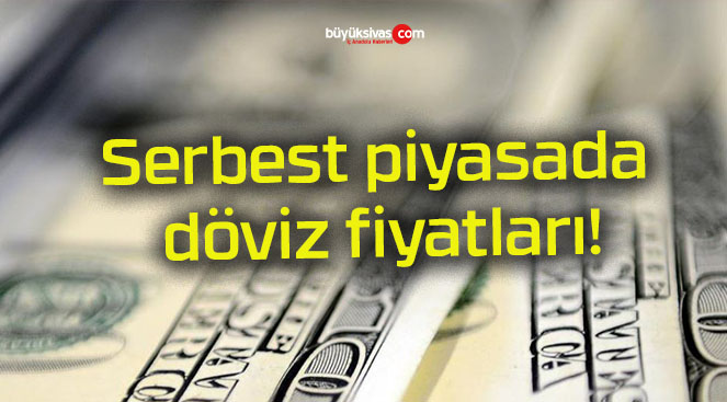 Serbest piyasada döviz fiyatları!