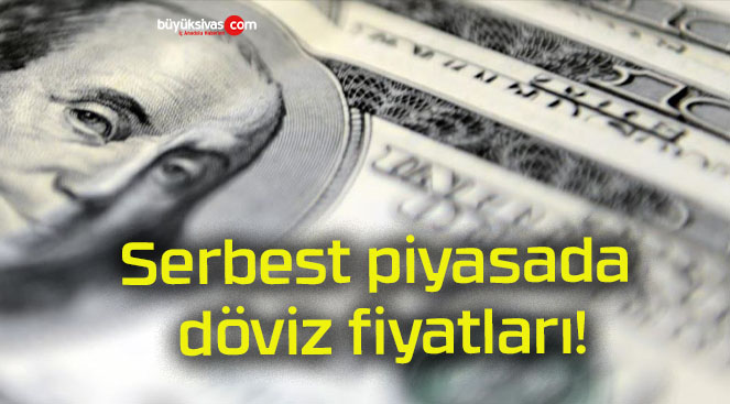 Serbest piyasada döviz fiyatları!