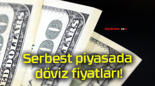 Serbest piyasada döviz fiyatları!