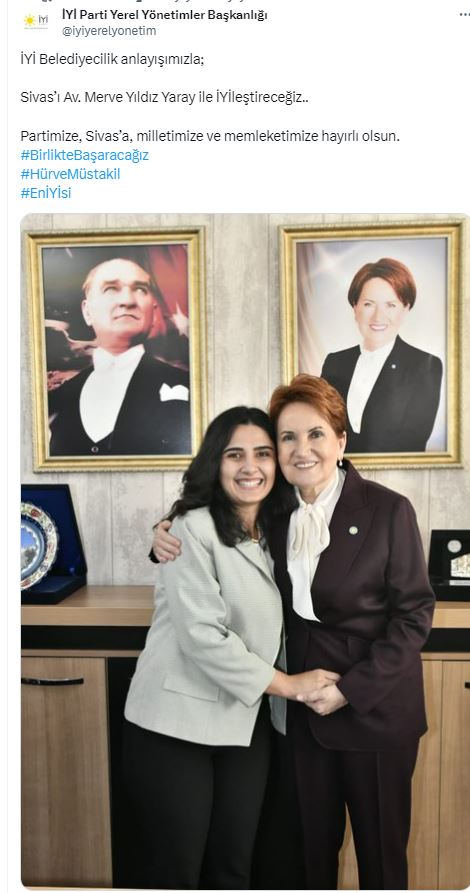 İYİ Parti Sivas’ta Belediye Başkan Adayını Bir Kez Daha Açıkladı!