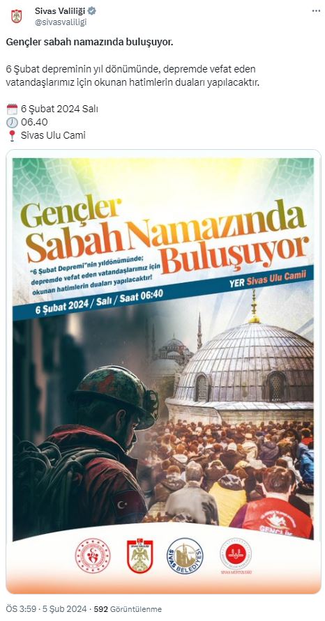 Haydi Sivas! Sabah Buluşuyoruz!