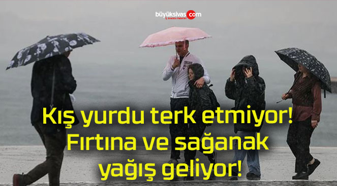 Kış yurdu terk etmiyor! Fırtına ve sağanak yağış geliyor!