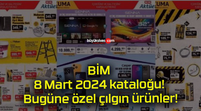 BİM 8 Mart 2024 kataloğu! Bugüne özel çılgın ürünler!