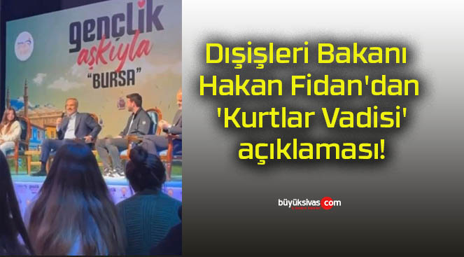 Dışişleri Bakanı Hakan Fidan’dan ‘Kurtlar Vadisi’ açıklaması!