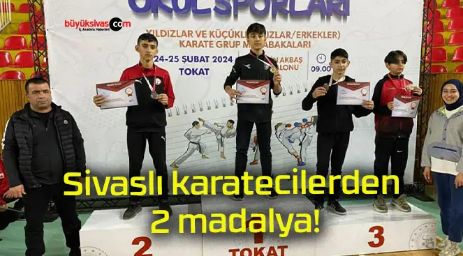 Sivaslı karatecilerden 2 madalya!