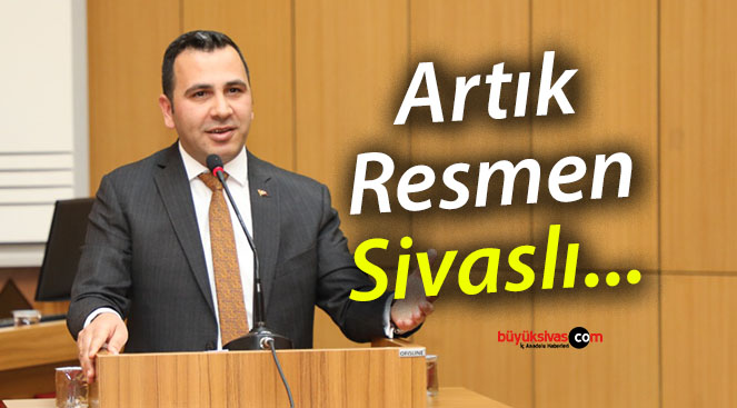 O Artık Resmen Sivaslı… Kadir Algın’a Fahri Hemşerilik Beratı