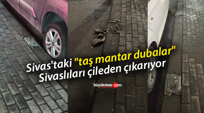 Sivas’taki “taş mantar dubalar” vatandaşı çileden çıkarıyor