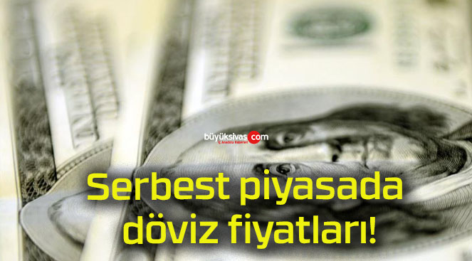 Serbest piyasada döviz fiyatları!