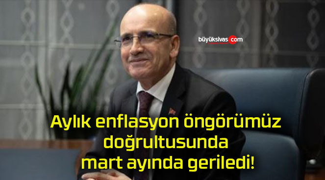 Aylık enflasyon öngörümüz doğrultusunda mart ayında geriledi!