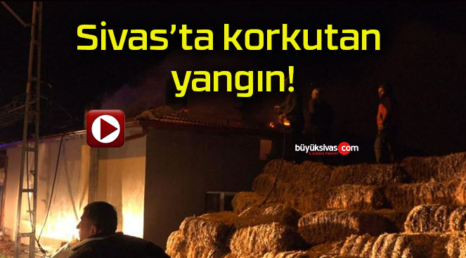 Sivas’ta korkutan yangın!
