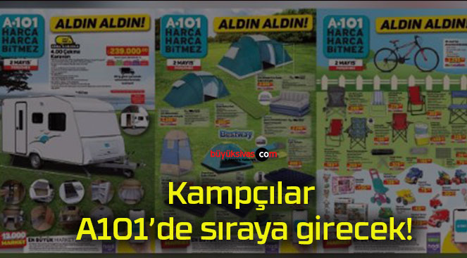 Kampçılar A101’de sıraya girecek!