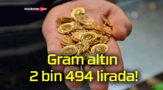 Gram altın 2 bin 494 lirada!