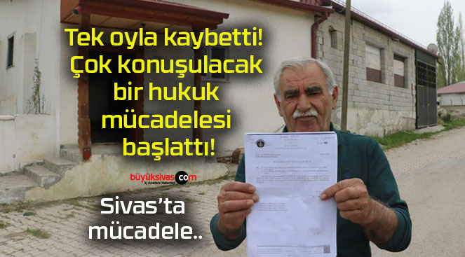 Tek oyla kaybetti! Çok konuşulacak bir hukuk mücadelesi başlattı!