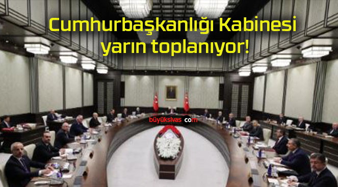 Cumhurbaşkanlığı Kabinesi yarın toplanıyor!