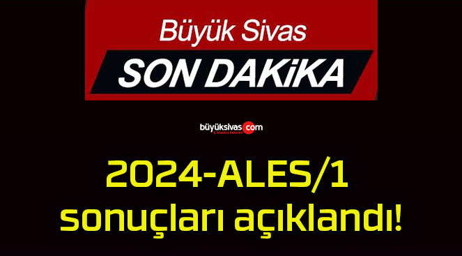 2024-ALES/1 sonuçları açıklandı!