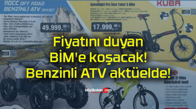 Fiyatını duyan BİM’e koşacak! Benzinli ATV aktüelde!