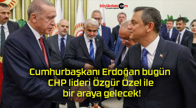 Cumhurbaşkanı Erdoğan bugün CHP lideri Özgür Özel ile bir araya gelecek!