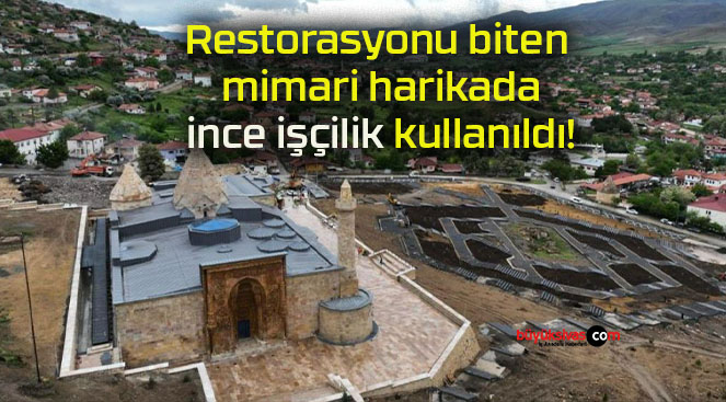 Restorasyonu biten mimari harikada ince işçilik kullanıldı!
