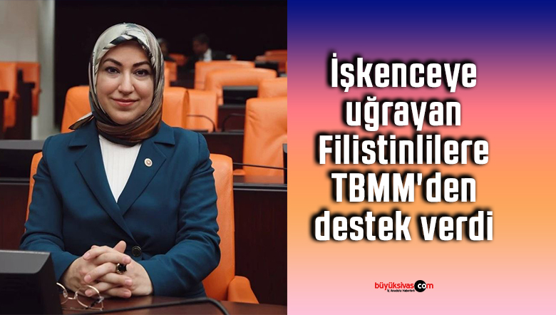 İşkenceye uğrayan Filistinlilere TBMM’den destek verdi