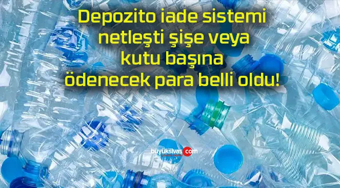 Depozito iade sistemi netleşti şişe veya kutu başına ödenecek para belli oldu!