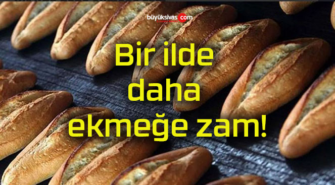 Bir ilde daha ekmeğe zam!