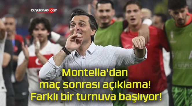 Montella’dan maç sonrası açıklama! Farklı bir turnuva başlıyor!