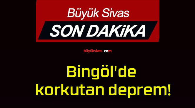Bingöl’de korkutan deprem!