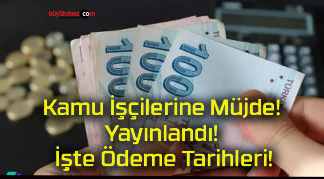 Kamu İşçilerine Müjde! Yayınlandı! İşte Ödeme Tarihleri!
