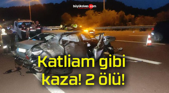 Katliam gibi kaza! 2 ölü!