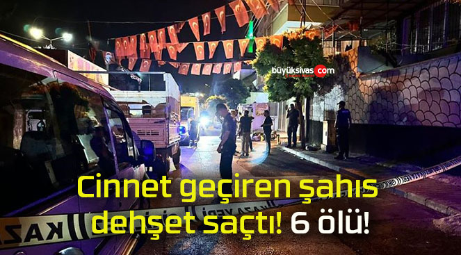 Cinnet geçiren şahıs dehşet saçtı! 6 ölü!