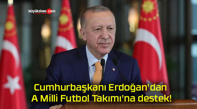 Cumhurbaşkanı Erdoğan’dan A Milli Futbol Takımı’na destek!