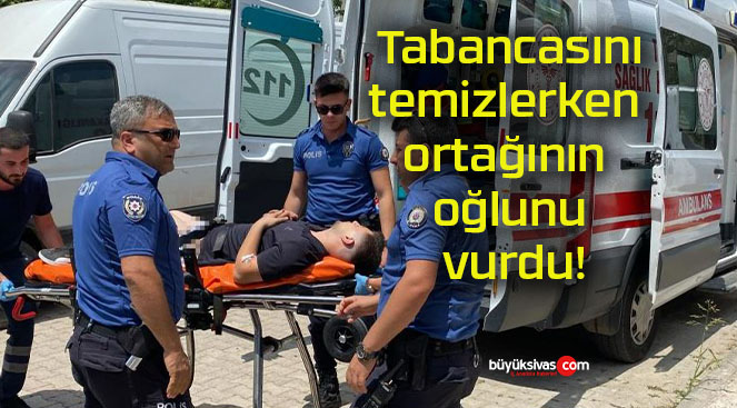 Tabancasını temizlerken ortağının oğlunu vurdu!