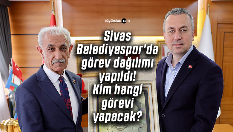 Sivas Belediyespor’da görev dağılımı yapıldı! Kim hangi görevi yapacak?