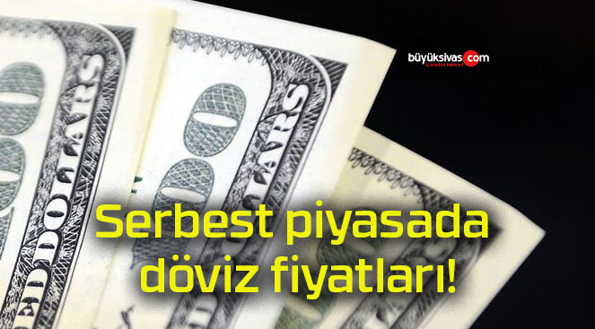 Serbest piyasada döviz fiyatları!