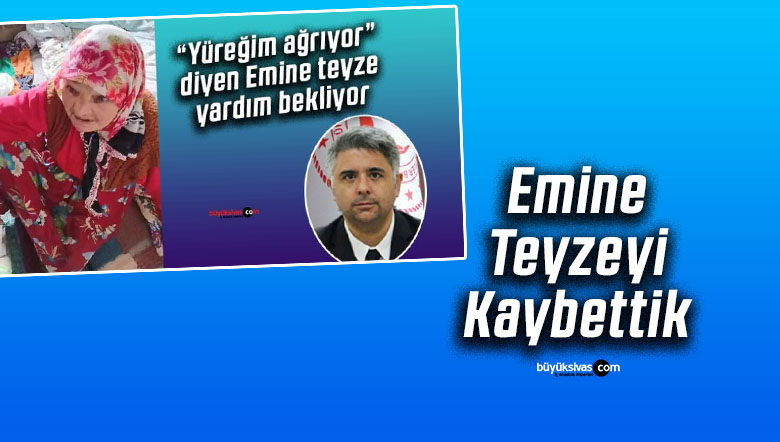 Sivaslı 85 Yaşındaki Emine Teyzemizi Kaybettik