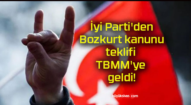 İyi Parti’den Bozkurt kanunu teklifi TBMM’ye geldi!