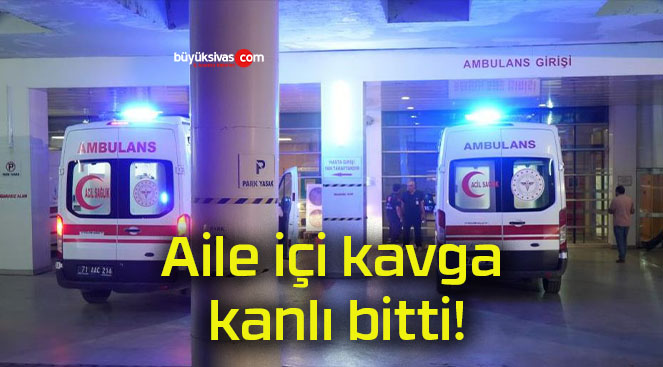 Aile içi kavga kanlı bitti!